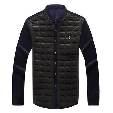 Patchwork Inside Extra Fleece Shirt