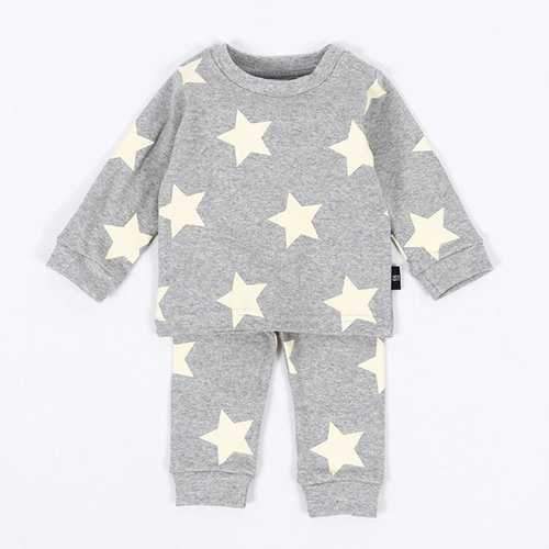 2Pcs Stars Baby Boys Girls Clothing Set