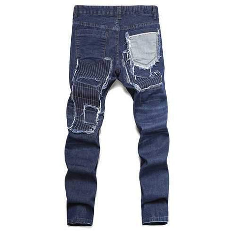 Mens Zipper Jeans