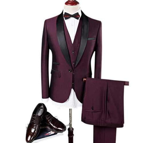 Men Three Pieces Suits