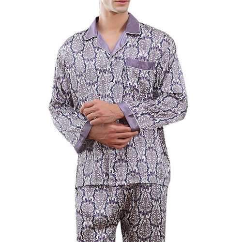 Soft Faux Silk Printing Pajamas