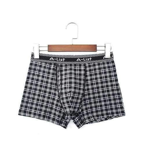 Plaids Printing Loose Boxers