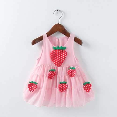 Cute Strawberry Baby Girls Dresses