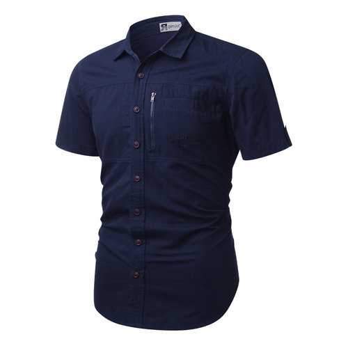 Outdoor Chest Pockets Work Shirts