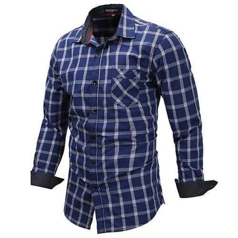 Plaid Chest Pocket Checked Shirt