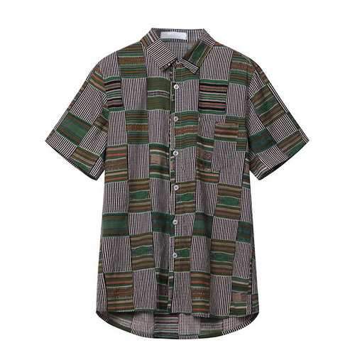 L-5XL Ethnic Design Hawaiian Shirts