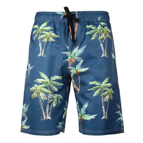 Men Printing Drawstring Board Short