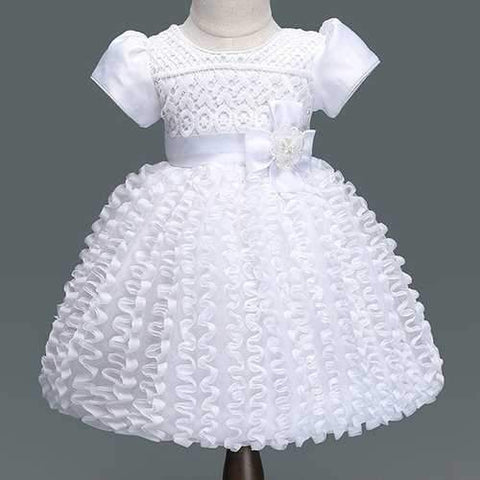 White Baby Girl Princess Dress