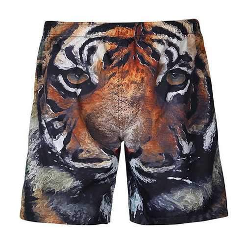 Men 3D Animal Printing Board Short