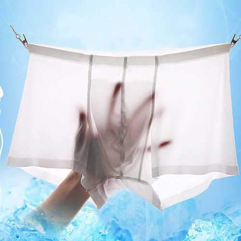 Ice Silk Transparent Boxers