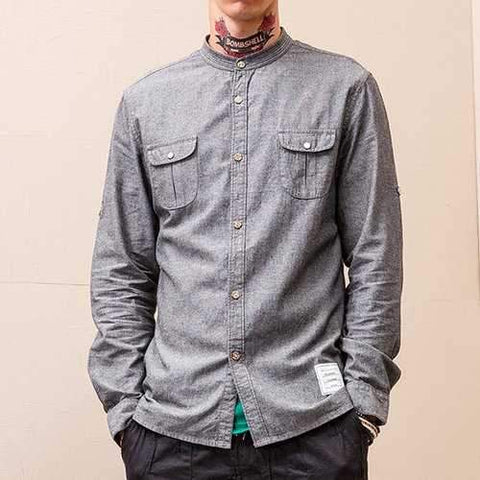 Chest Pockets Denim Shirts