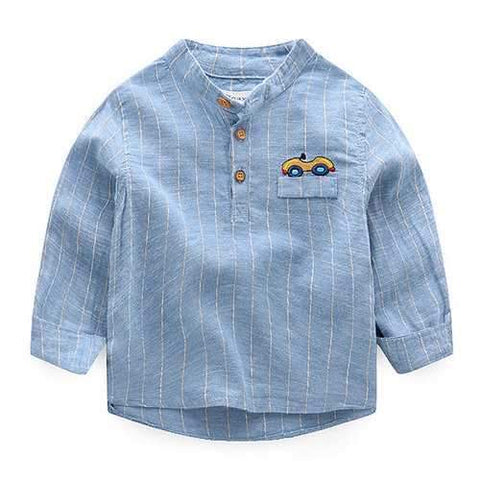 Spring Boys Pattern Polo Shirt For 2-9Y