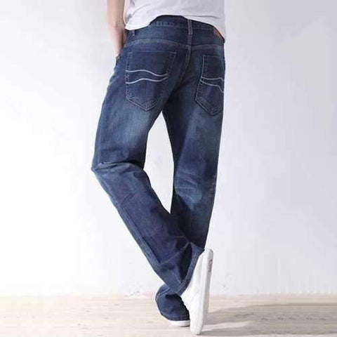 Men Loose Straight Jeans