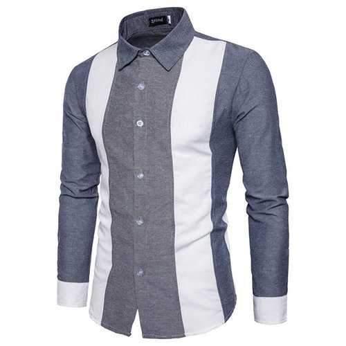 Men Constrast Color Shirt