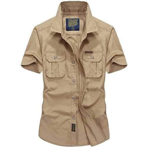 Cotton Loose Work Shirts