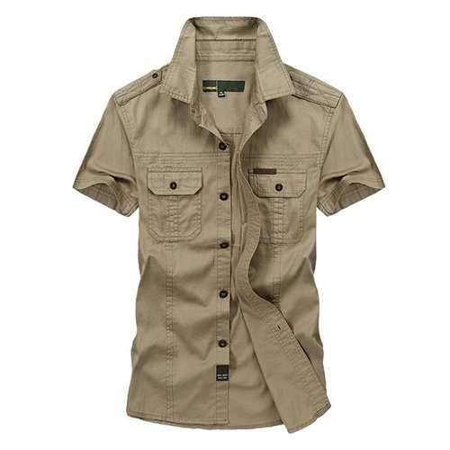 Short Sleeve Cotton Work Shirts