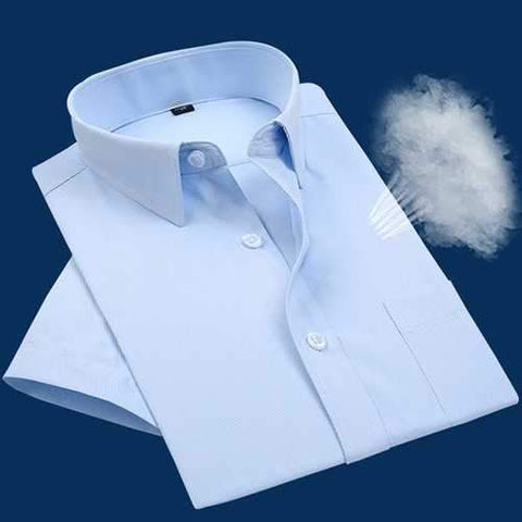 Pure Color Breathable Dress Shirts