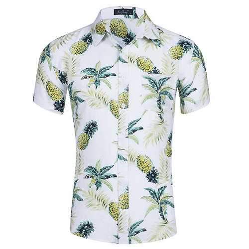 Men Hawaiian Printing Shirt