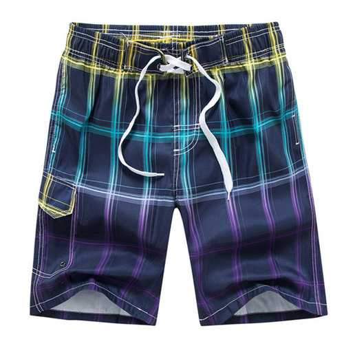 Plaids Loose Surf Board Shorts