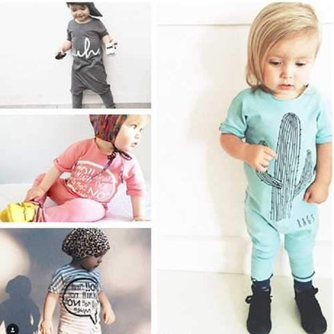 Baby Summer Short Sleeve Rompers