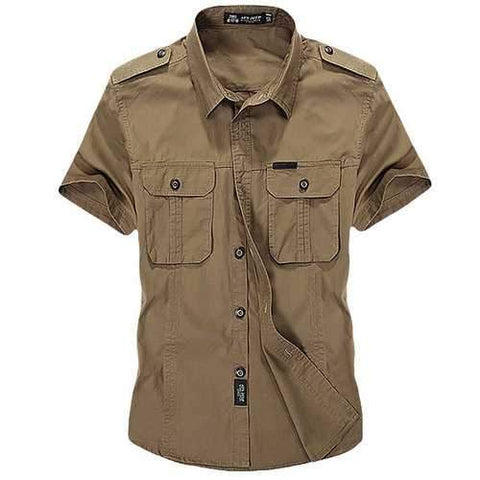 Epaulets Chest Pockets Shirts