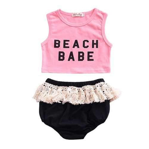 2PCS Summer Baby Girls Clothes Suit