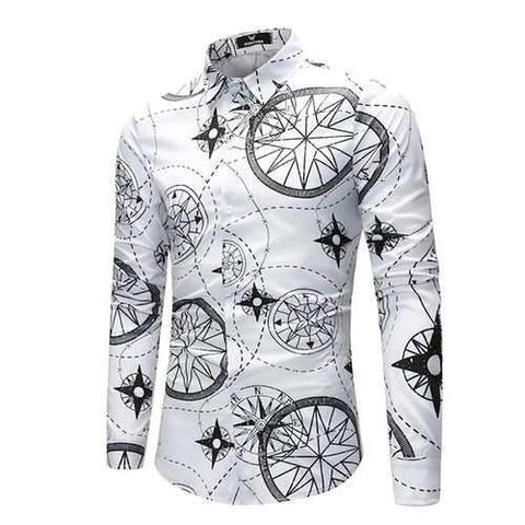 Men Spring Printing Shirt