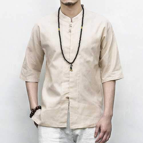 Chinese Style Loose Linen Shirts