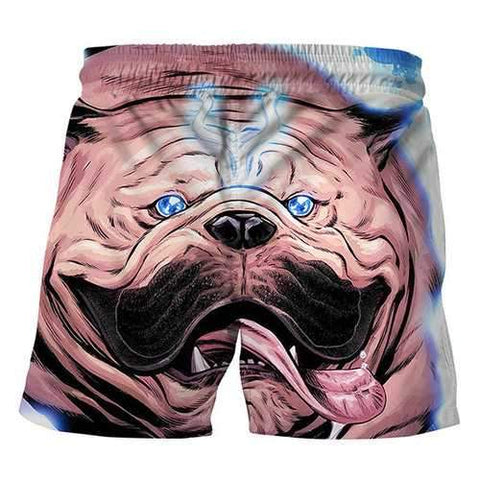 Men 3D Animal Printing Board Short