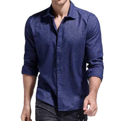 Men Pure Color Shirt