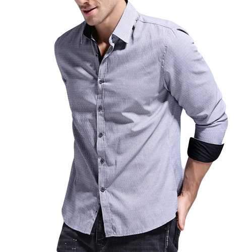 Men Dot Printing Shirt