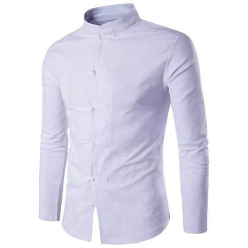 Men Linen Vintage Shirt