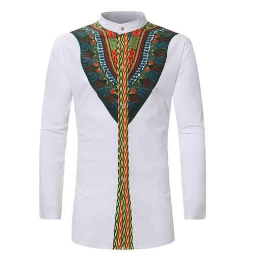 Men Ethnic Printing Shirt