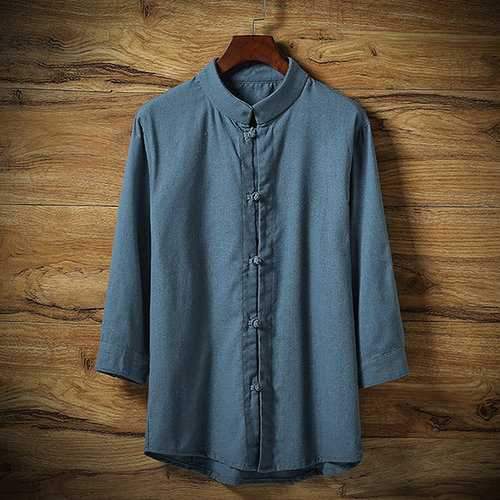 Retro Design Soft Linen Shirt