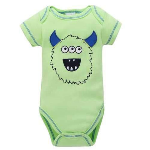 Monster Printed Baby Boy Girl Romper