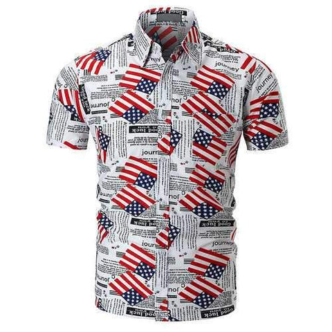 Flag Short Sleeved Shirt