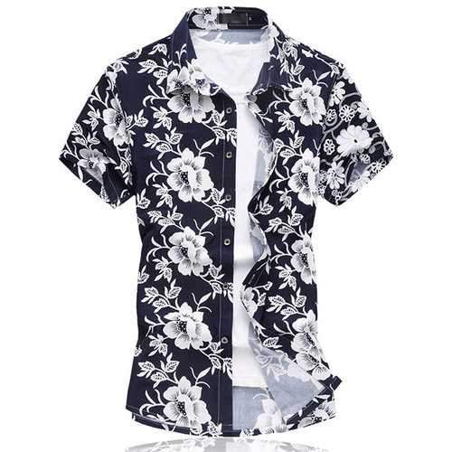 Plus Size Cotton Hawaiian Shirts