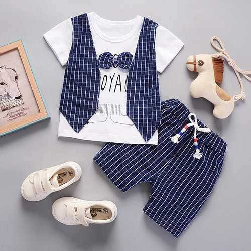 2pcs Baby Boys Short Clothing Sets