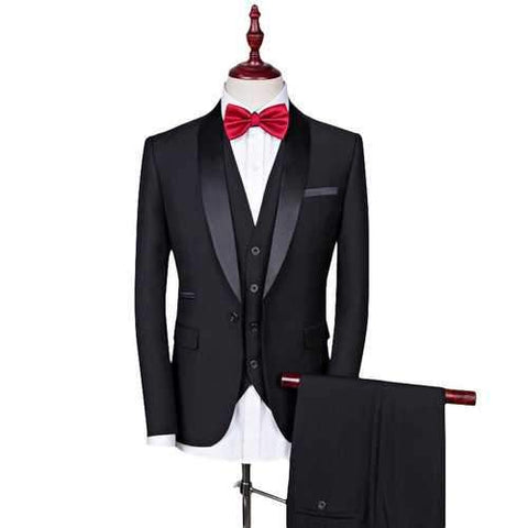 Men Three Pieces Business Suits