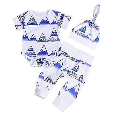 3Pcs Newborn Baby Boys Clothes Set