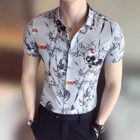 Printing Slim Fit Designer Shirt