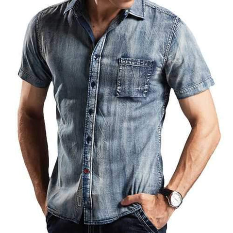 Causal Cotton Denim Shirts