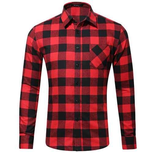 Chest Pocket Checked Shirts