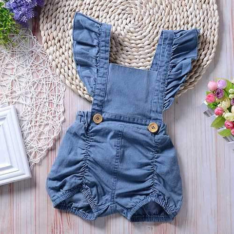 Baby Girls Denim Romper