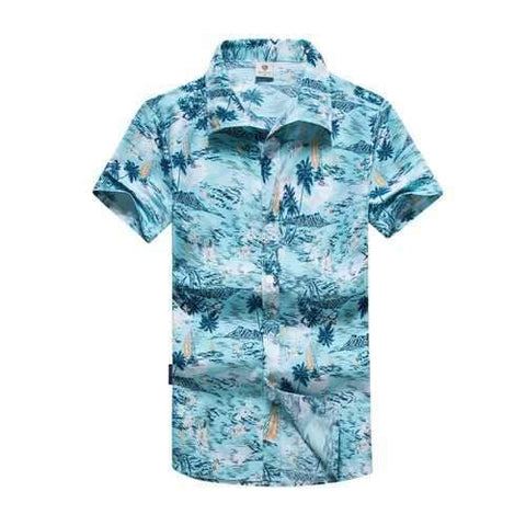 Printing Short Sleeve Hawaiian Shirt