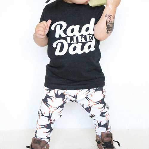 2Pcs Printed Unisex Kids Clothing Set