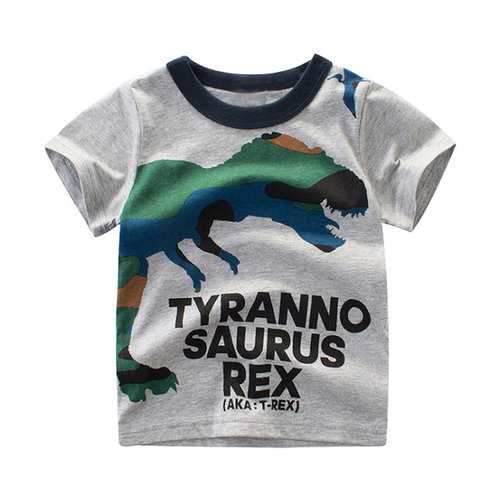 Dinosaur Printed Boys Summer Tees