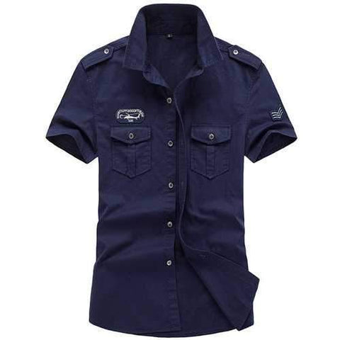 S-4XL Epaulets Outdoor Work Shirts