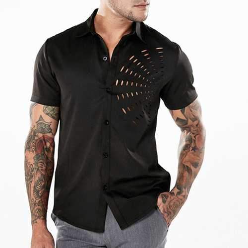 Men Hollow Designer Shirt