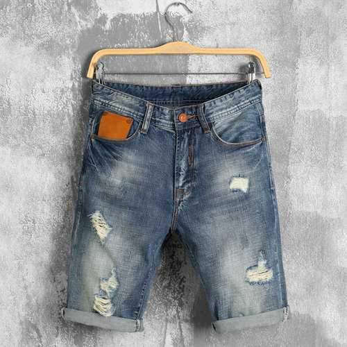 30-40 Retro Short Ripped Jeans